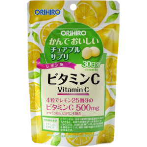 Вітаміни Orihiro Вітамін С 60 г 120 жувальних таблеток (4571157256740) ТОП в Миколаєві