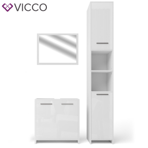 Комплект для ванної Vicco Kiko, 3 предмети, глянець