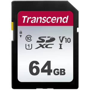 Transcend 300S SDXC 64GB Class 10 UHS-I U1 V10 (TS64GSDC300S)