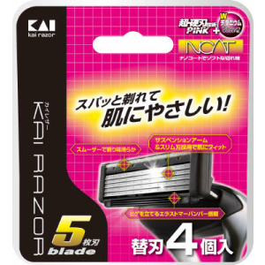 Запасні леза для чоловічого верстата для гоління Kai з 5 лезами 4 шт (4901331017148) ТОП в Миколаєві