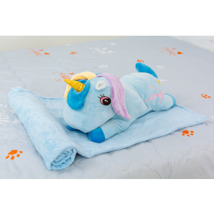 Плед детский MirSon №1068 Unicorn with Blue Mane 100х160 (2200003094190) лучшая модель в Николаеве