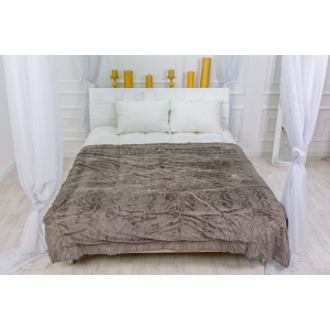 Плед MirSon №1001 Damask Graphite 180x200 (2200003051094) краща модель в Миколаєві