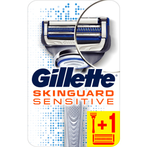 Станок для бритья мужской (Бритва) Gillette SkinGuard Sensitive с 2 сменными картриджами (7702018486342) в Николаеве