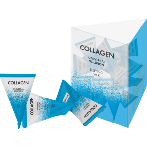 Маска для обличчя J:ON Колаген Collagen Universal Solution Sleeping Pack 20 шт x 5 г (8802929007038) ТОП в Миколаєві