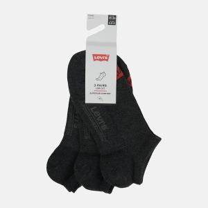 Набор носков Levi's 903050001-267 35-38 3 пары Anthracite Melange/Black (8718824981499) ТОП в Николаеве