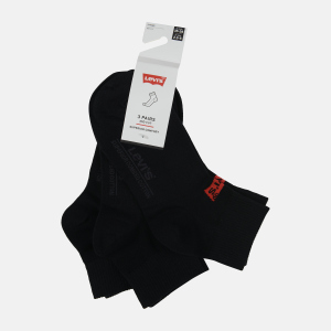 Набір шкарпеток Levi's 903051001-884 35-38 3 пари Jet Black (8720245101141) ТОП в Миколаєві