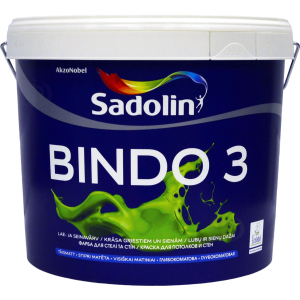 Фарба Sadolin Bindo 3 - глибокоматова латексна фарба для стін та стелі, біла, BW, 10 л (5078158) ТОП в Миколаєві