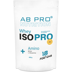 хороша модель Протеїновий ізолят AB PRO ISO PRO Whey+ Amino 450 г Tiramisu (ISOPROABTI109)