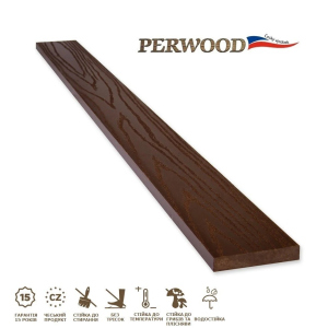 Дошка для парканів Perwood Fence Massive Темний Каштан 120х15х2000 мм (524333) ТОП в Миколаєві