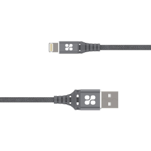 Кабель Promate NerveLink-i USB/Lightning MFI 2.4А 1.2 м Grey (nervelink-i.grey) в Николаеве