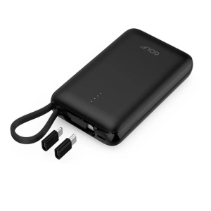 Портативная Универсальная батарея Power Bank GOLF G74 10000mAh Черный ТОП в Николаеве