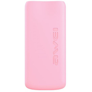 Портативна батарея 10000 mAh AWEI P69K Power Bank Li-Polimer Pink в Миколаєві