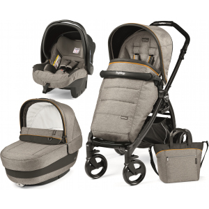 Універсальна коляска 3в1 Peg-Perego Book Plus Luxe Grey Сіра (PACK02-00000000001) краща модель в Миколаєві