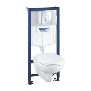 Інсталяція з унітазом Grohe Solido Compact комплект 4 в 1 39400000 рейтинг