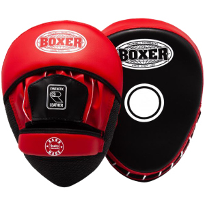 Лапы боксерские Boxer 0.8 мм Черно-красные (2013-01R)
