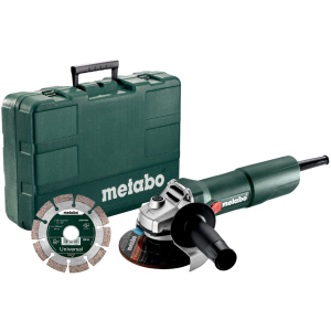 Угловая шлифмашина Metabo W 750-125 SET КШМ 750 Вт, 125 мм + диск (603605510) в Николаеве