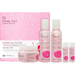 Набір для догляду за обличчям Enough Bonibelle Snail EX2 Intense Solution Муцин Слимаки 3Set (8809605870207) в Миколаєві