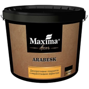 Декоративне покриття Maxima з мерехтливим ефектом "Arabesk" 5 кг (4820024427012) краща модель в Миколаєві