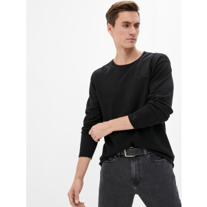 хорошая модель Джемпер Calvin Klein Jeans Raw Edge Drapey Sweater J30J318399-BEH S Черный (8719854125020)