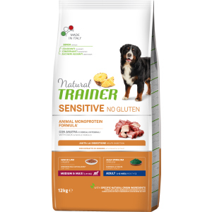 Сухий корм для собак Trainer Natural Dog Sensitive Adult з качкою та цільними зернами 12 кг (8059149252520) в Миколаєві