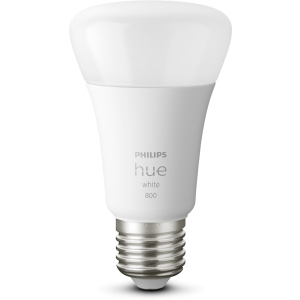 Умная лампа Philips Hue Single Bulb E27, 9W(60Вт), 2700K, White, Bluetooth, димируемая (929001821618) в Николаеве