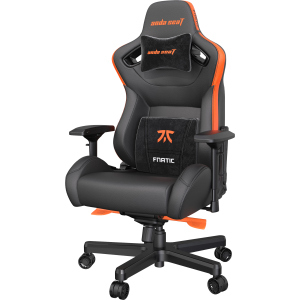 Кресло игровое Anda Seat Fnatic Edition Black/Orange Size XL (AD12XL-FNC-PV/F) ТОП в Николаеве