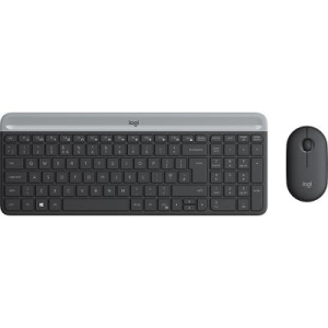 Комплект Logitech MK470 Wireless Slim Graphite (920-009206) ТОП в Миколаєві