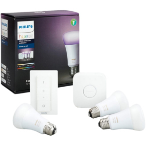 Стартовий комплект Philips Hue Color (Bridge, Dimmer, лампа E27 3шт) краща модель в Миколаєві