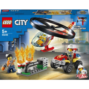 Конструктор LEGO City Fire Пожарный спасательный вертолёт 93 детали (60248)