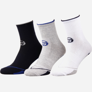 Набор носков Sergio Tacchini 93241741-2 43-46 3 пары Серый/Синий (3349600161535) ТОП в Николаеве