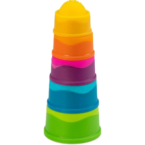 Пірамідка тактильна Чашки Fat Brain Toys dimpl stack (F293ML) (811802026798) рейтинг