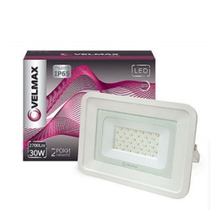 LED прожектор Velmax, 30W, 2700Lm, 6200К (4542) ТОП в Миколаєві