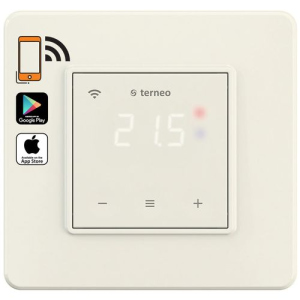 Терморегулятор програмований з WiFi Terneo sx WiFi (слонова кістка) краща модель в Миколаєві