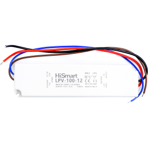 Блок питания HiSmart 12V 8.5A 100W IP67 (LPV-100-12) надежный