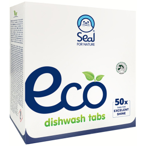 Таблетки для посудомийної машини Seal Eco for Nature для миття та полоскання посуду 50 шт (4750104001705) в Миколаєві