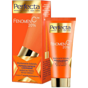 Маска для обличчя та шиї Perfecta Fenomen C 20% Booster Mask 60 мл (5900525044327) ТОП в Миколаєві