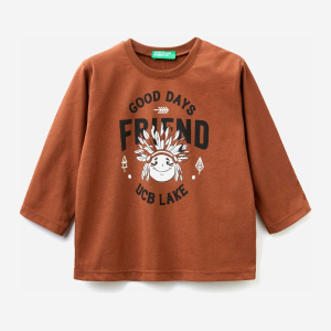 Футболка с длинными рукавами United Colors of Benetton 3ATNC15FE.P-09K 82 см (8033379331200) ТОП в Николаеве