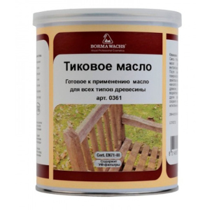 Тікове масло Borma Wachs Teak Оil прозоре 0.5л в Николаеве