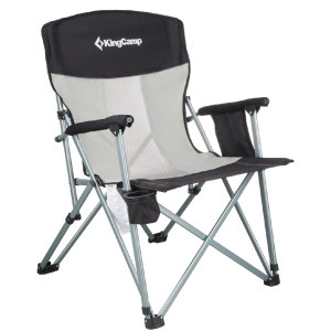 Стілець KingCamp Hard Arm Chair Чорний (KC3825 BLACK/MEDIUMGREY) ТОП в Миколаєві