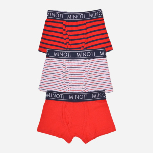 Трусики-шорты Minoti 7B BRIEF 2 35097TEN 158-164 см 3 шт Красные (5059030615703) лучшая модель в Николаеве