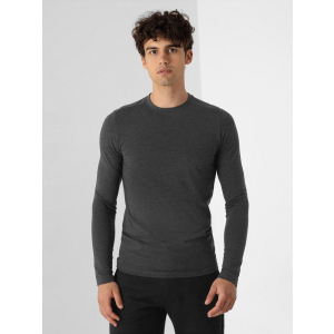 Чоловічий лонгслів 4F NOSH4-TSML350-23M XL Dark Grey Melange (5903609653972) краща модель в Миколаєві