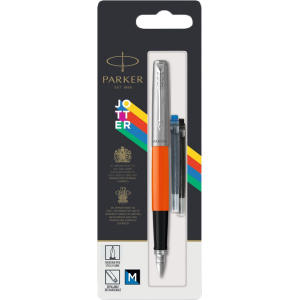 Ручка перьевая Parker Jotter 17 Plastic Orange CT FP M блистер (15 416) ТОП в Николаеве