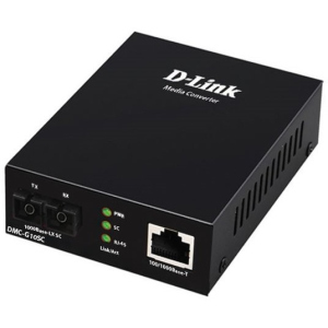 Медіаконвертер D-Link DMC-G10SC 1xGE, 1x1000BaseLX, SM, 10км, SC краща модель в Миколаєві