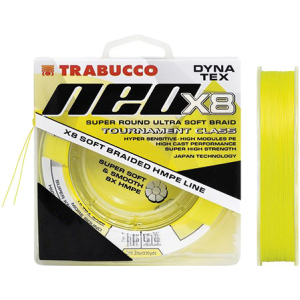 Шнур Trabucco Dyna-Tex Neo X8 Light Yellow 150 м х 0.12 мм 5.44 кг (054-11-012) надежный