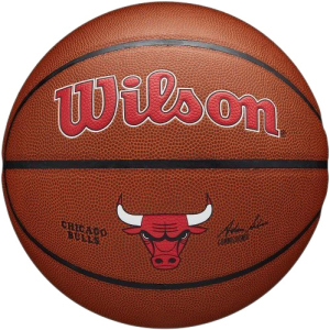 Мяч баскетбольный Wilson NBA Team Composite Chicago Bulls Size 7 (WTB3100XBCHI) лучшая модель в Николаеве