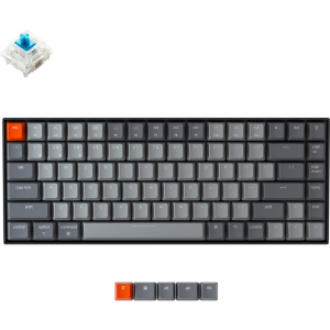 хорошая модель Клавиатура беспроводная Keychron K2 Gateron Blue White LED USB/Bluetooth Black (ENG/RU) (K2C2_Keychron)