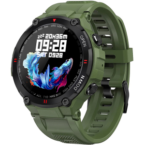 Смарт-годинник Gelius Pro G-WATCH GP-SW008 Bluetooth Call IPX7 Navy Green (2099900873065)