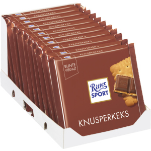 Упаковка молочного шоколада Ritter Sport с начинкой из сливочного печенья 11 шт х 100 г (4000417214607) в Николаеве