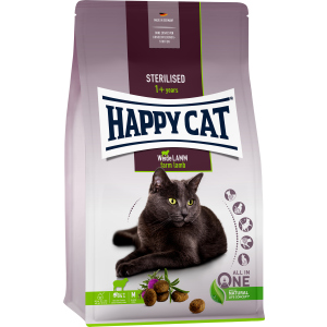 Сухий корм Happy Cat Sterilised Weide Lamm для дорослих стерилізованих кішок зі смаком ягняти 10 кг (70586 / 4001967140712) в Миколаєві