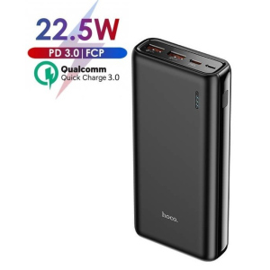 Павербанк Hoco 22.5W 20000mAh Quick Charge 3.0|Power Delivery для iPad/iPhone/ Xiaomi/ Samsung/Huawei black рейтинг